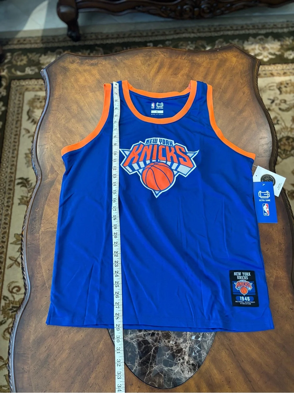 New York Knicks Jalen Brunson Player Name Tank Top Size Large - Picture 4 of 5